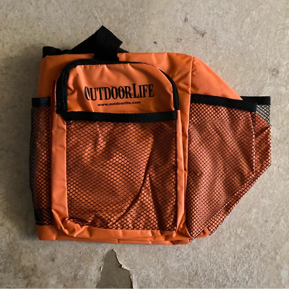 Outdoor Life Florescent Orange Utility Bag NWOT